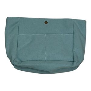 Portland Leather Goods Dusty Blue Medium Canvas Purse Organizer